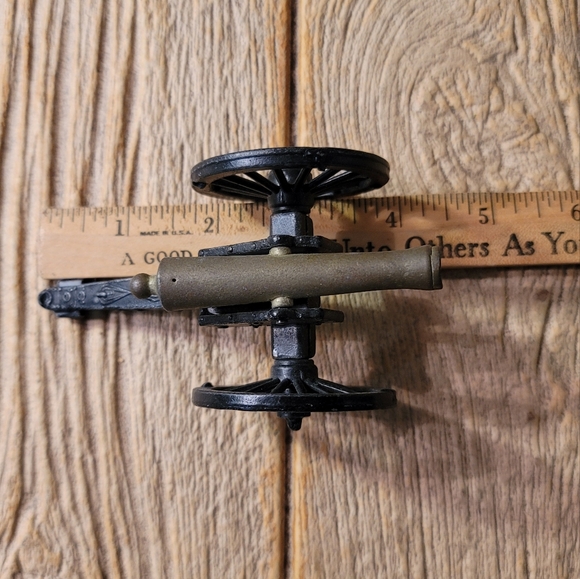 Vtg Penncraft Cast Iron Toy Cannons 4.5" Civil War Replica - Picture 5 of 5